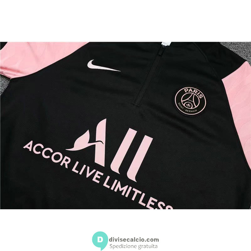 PSG Formazione Felpa Black Pink + Pantaloni 2021/2022