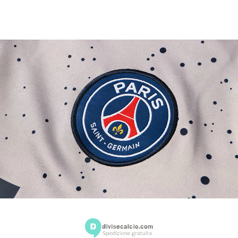 PSG Formazione Felpa Light Grey Dots + Pantaloni 2021/2022