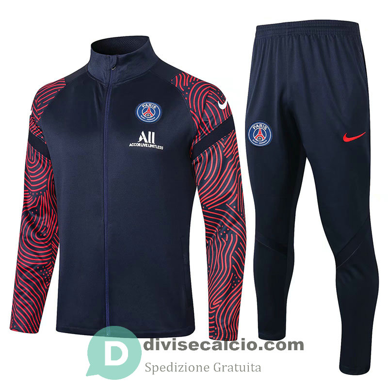 PSG Giacca Red Navy + Pantaloni 2020/2021