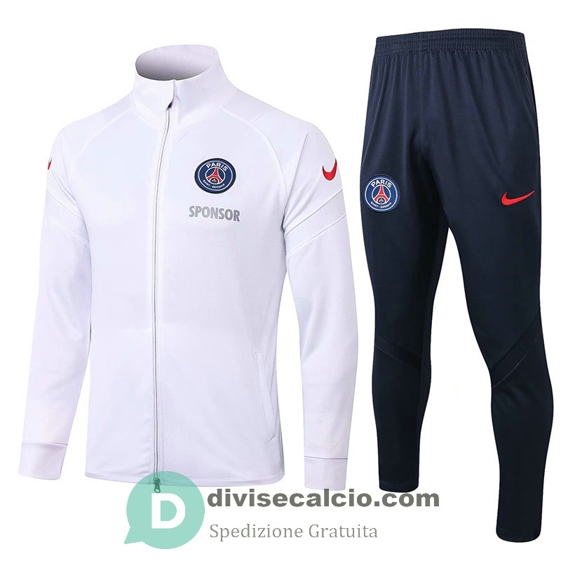 PSG Giacca White + Pantaloni 2020/2021