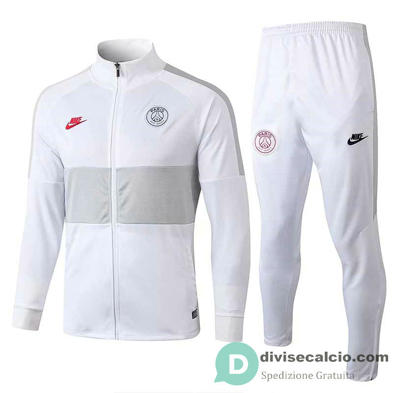 PSG Giacca White Grey + Pantaloni 2019/2020