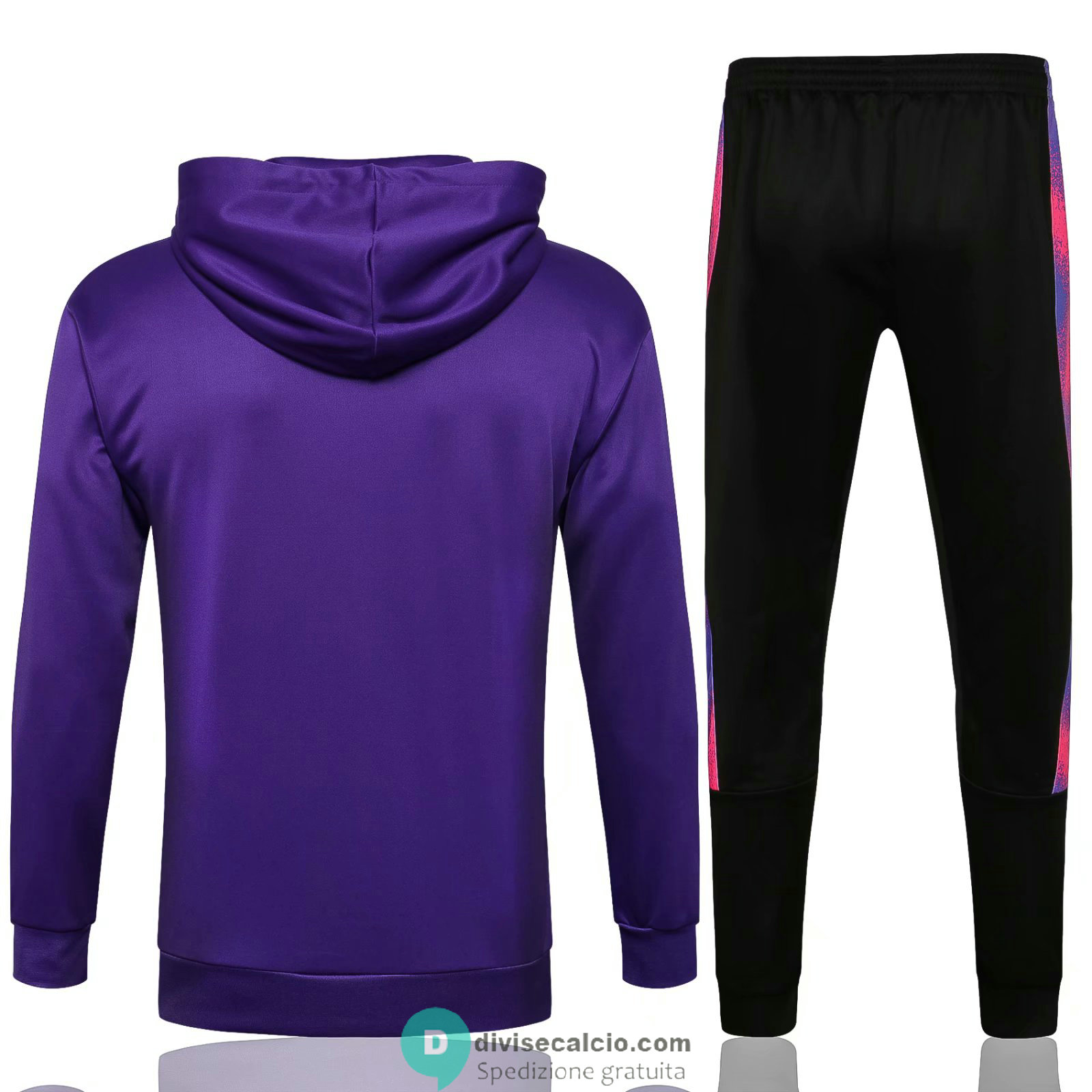 PSG x Jordan Felpa Cappuccio Purple + Pantaloni Black 2021/2022