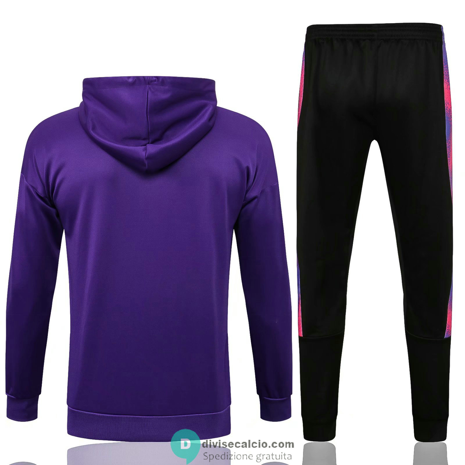PSG x Jordan Giacca Cappuccio Purple+ Pantaloni Black 2021/2022