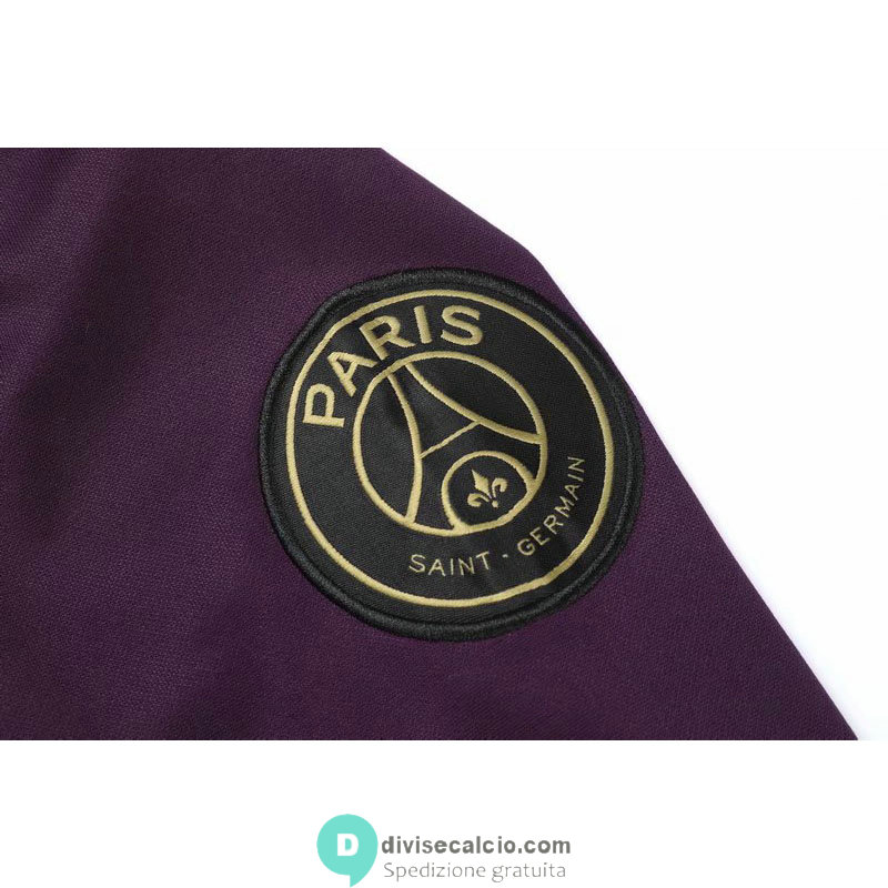 PSG x Jordan Giacca Cappuccio Purple + Pantaloni 2020/2021