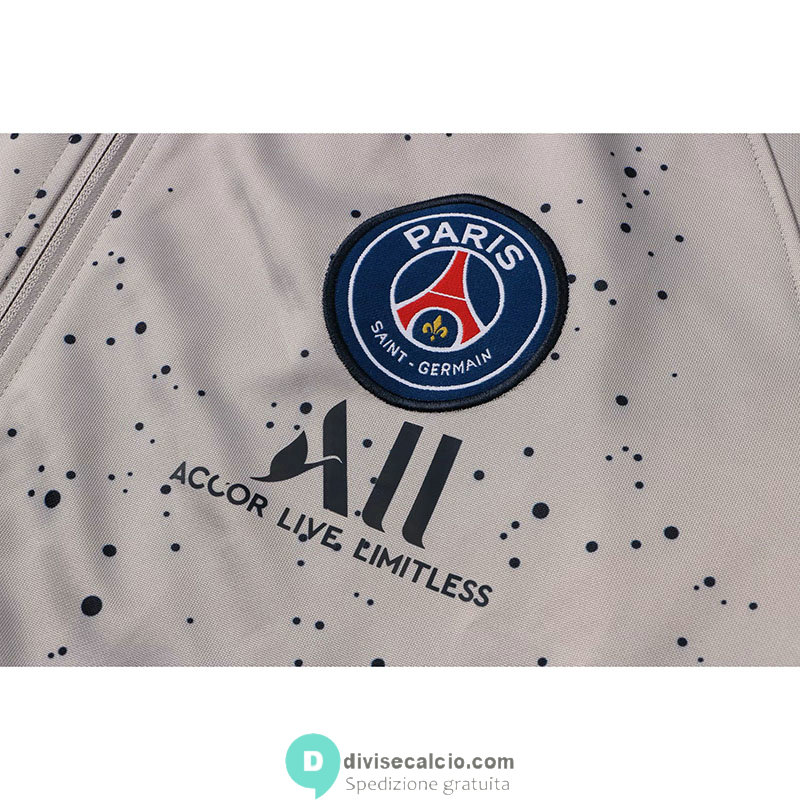 PSG x Jordan Giacca Grey Spots + Pantaloni Navy 2021/2022