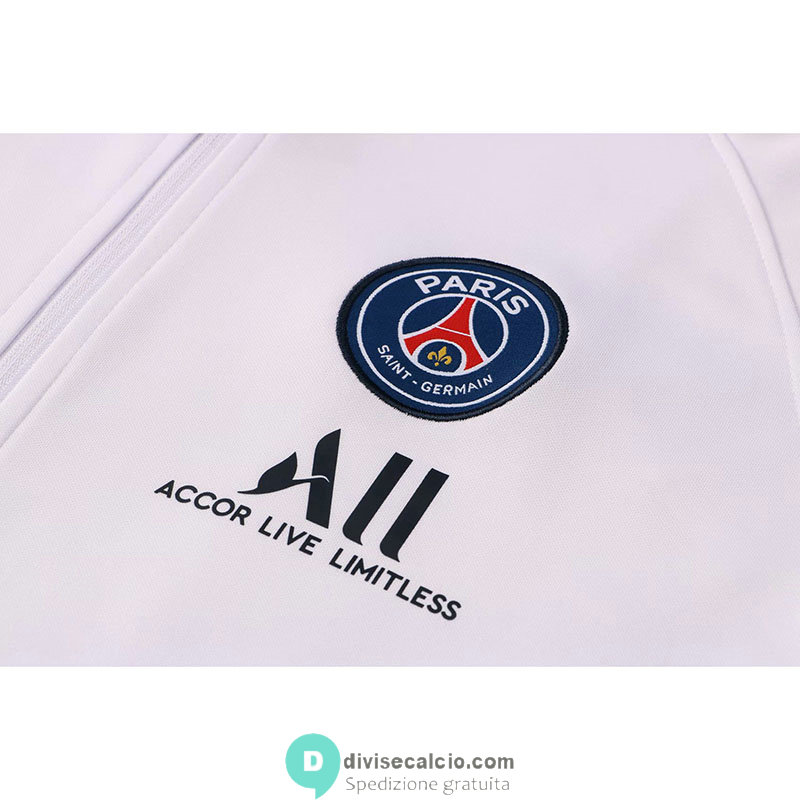 PSG x Jordan Giacca White I + Pantaloni Navy 2021/2022