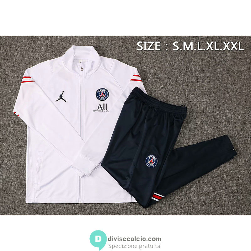 PSG x Jordan Giacca White I + Pantaloni Navy 2021/2022