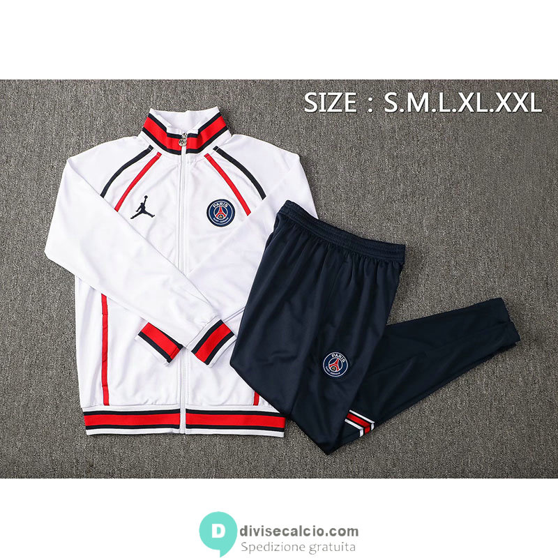 PSG x Jordan Giacca White III + Pantaloni Navy 2021/2022