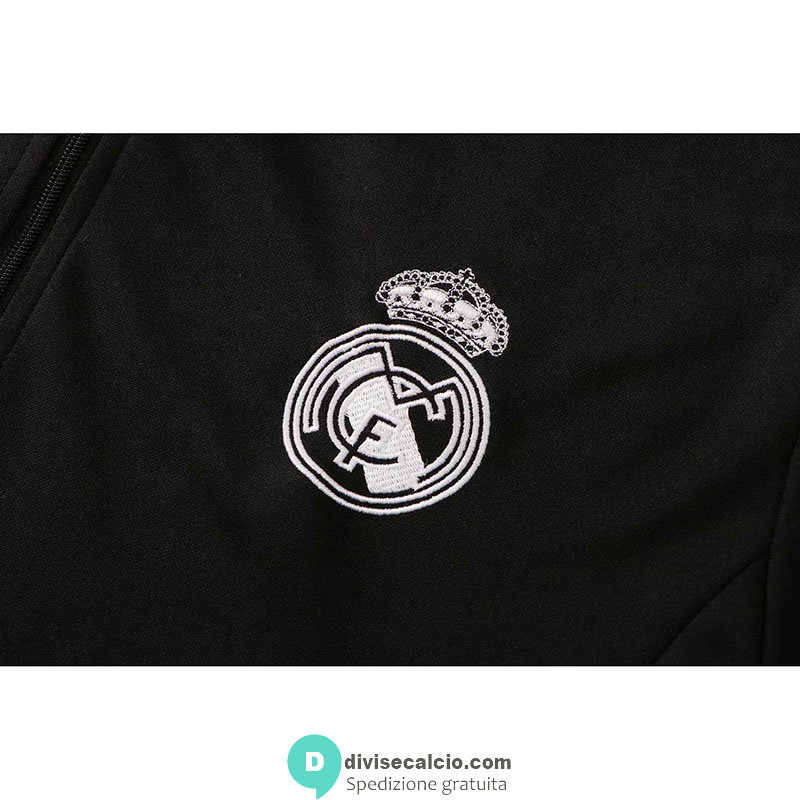 Real Madrid Formazione Felpa Black I + Pantaloni Black I 2022/2023