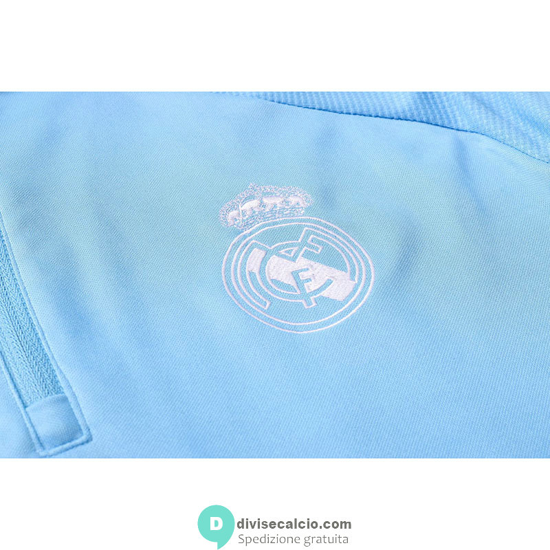 Real Madrid Formazione Felpa Blue + Pantaloni 2020/2021