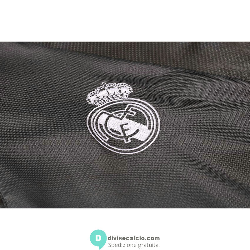 Real Madrid Formazione Felpa Grey + Pantaloni 2020/2021
