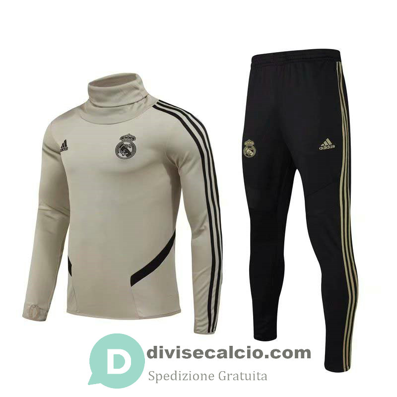 Real Madrid Formazione Felpa High Collar + Pantaloni 2019/2020