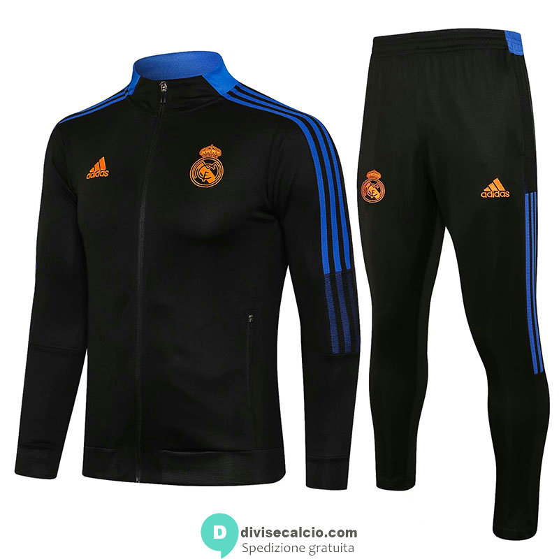Real Madrid Giacca Black II + Pantaloni Black II 2021/2022