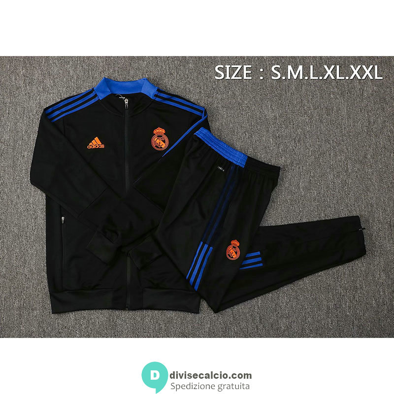 Real Madrid Giacca Black II + Pantaloni Black II 2021/2022