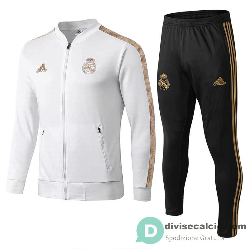 Real Madrid Giacca Gold White + Pantaloni 2019/2020