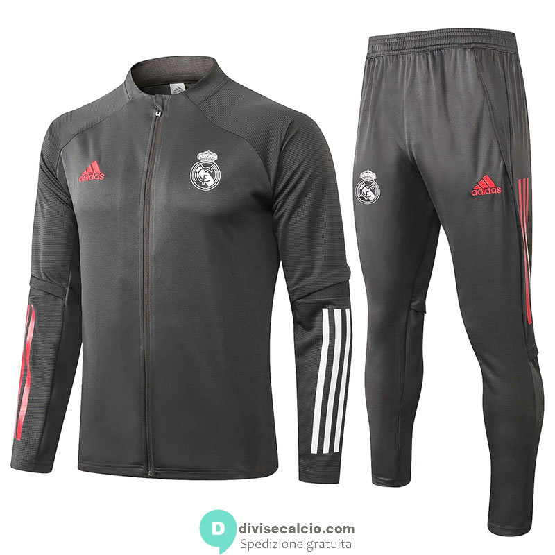 Real Madrid Giacca Grey + Pantaloni 2020/2021