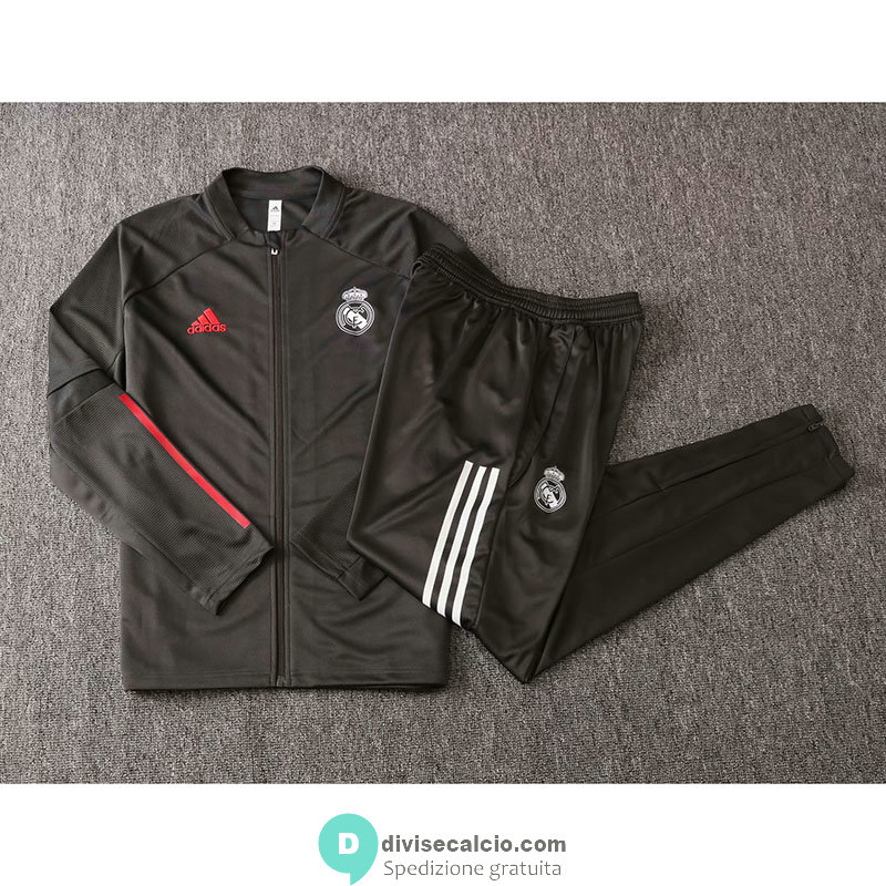 Real Madrid Giacca Grey + Pantaloni 2020/2021