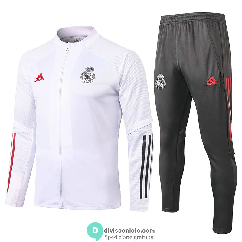 Real Madrid Giacca White + Pantaloni 2020/2021