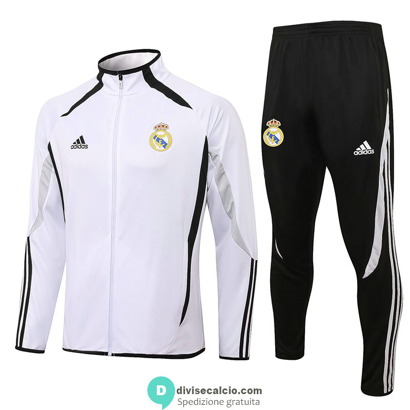 Real Madrid Giacca White I + Pantaloni Black I 2022/2023