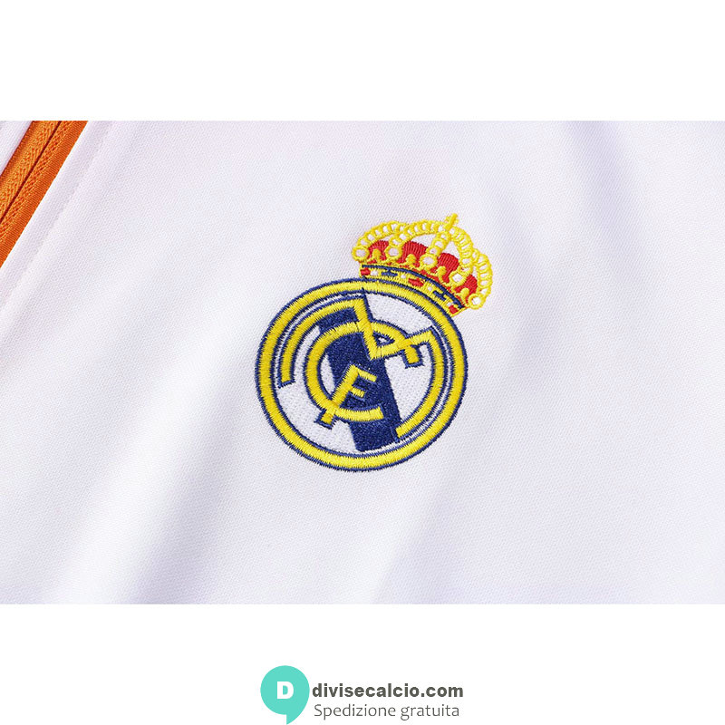 Real Madrid Giacca White II + Pantaloni Black II 2021/2022