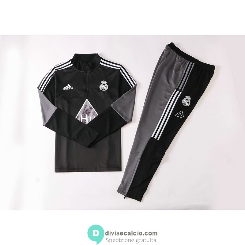 Real Madrid x Humanrace Formazione Felpa Black+ Pantaloni 2020/2021