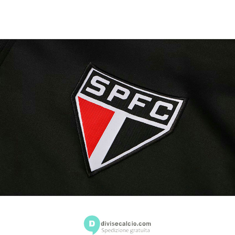 Sao Paulo FC Formazione Felpa Black + Pantaloni Black 2021/2022