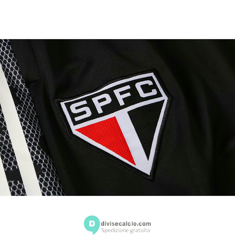 Sao Paulo FC Formazione Felpa Black + Pantaloni Black 2021/2022