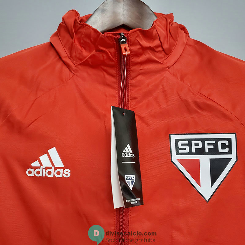 Sao Paulo FC Giacca A Vento Red 2020/2021