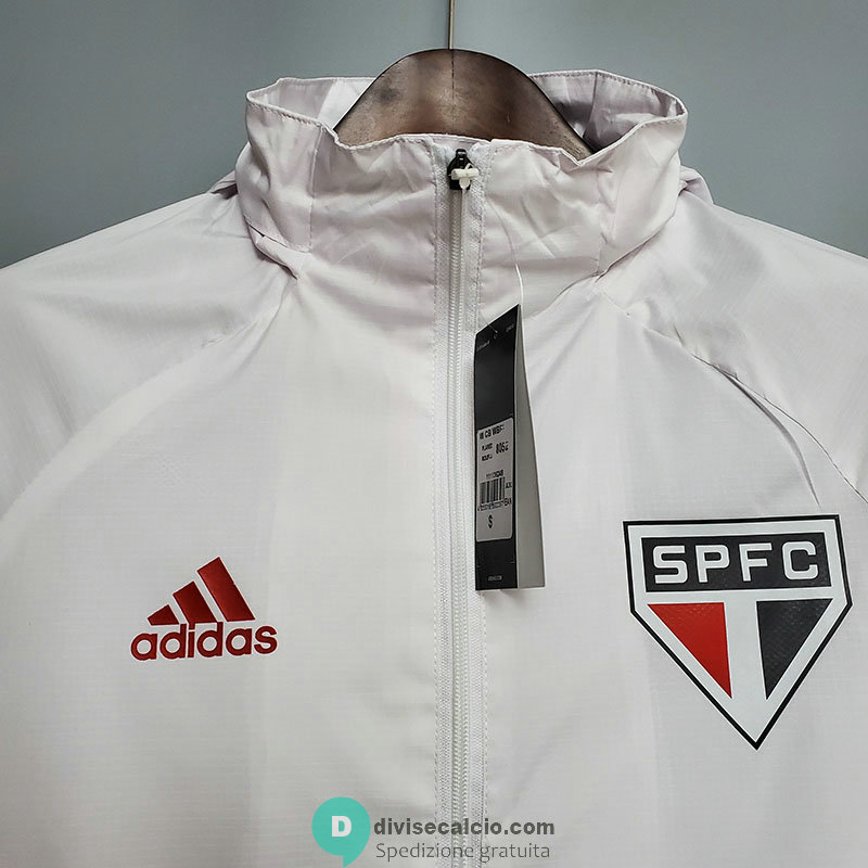 Sao Paulo FC Giacca A Vento White 2020/2021