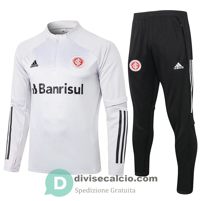 Sport Club Internacional Formazione Felpa Light Grey + Pantaloni 2020/2021