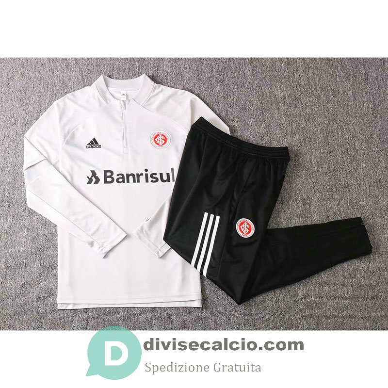 Sport Club Internacional Formazione Felpa Light Grey + Pantaloni 2020/2021