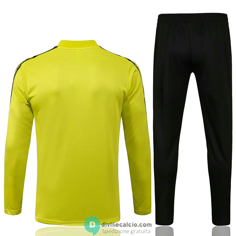 Sport Club Internacional Formazione Felpa Yellow + Pantaloni Black 2021/2022