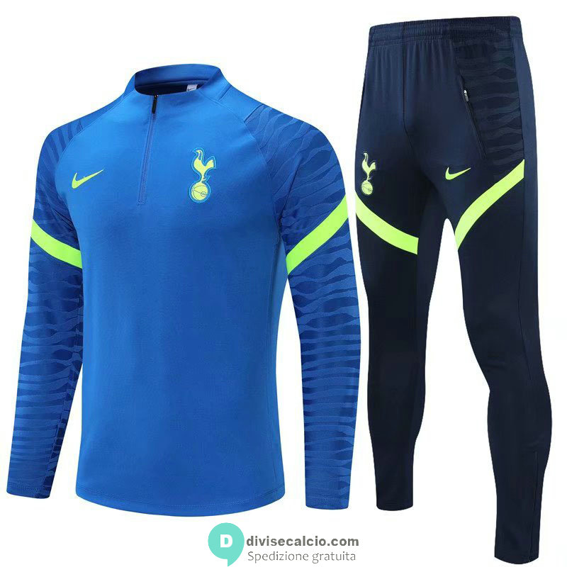 Tottenham Hotspur Formazione Felpa Blue + Pantaloni Blue 2021/2022