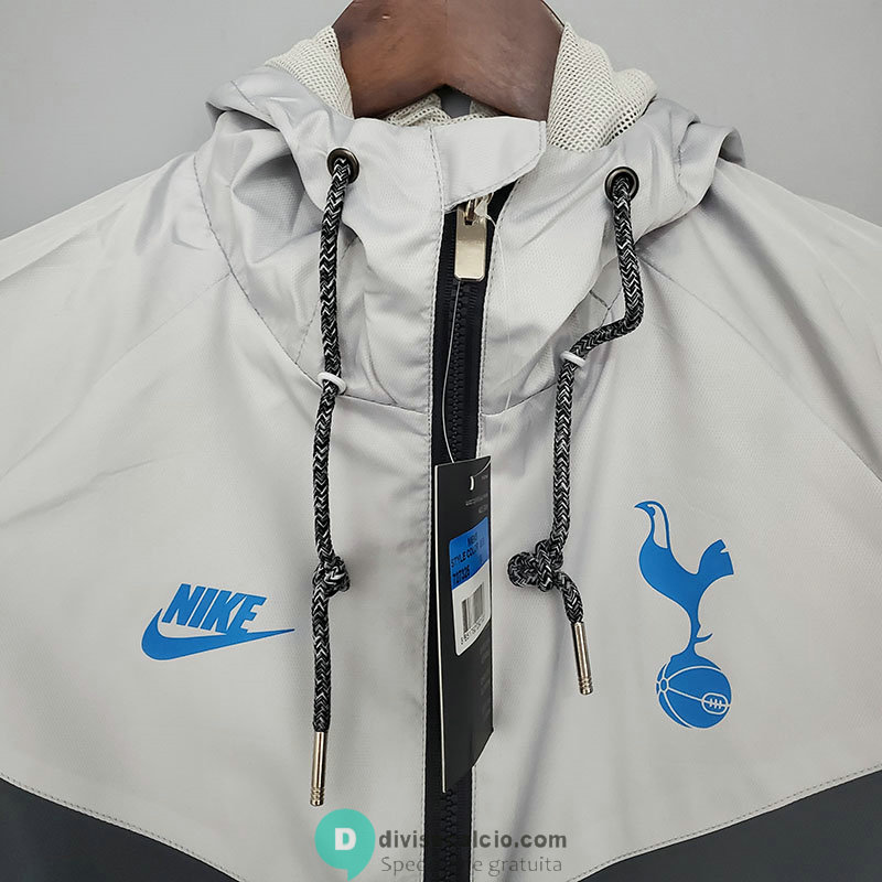 Tottenham Hotspur Giacca A Vento Black Grey 2021/2022