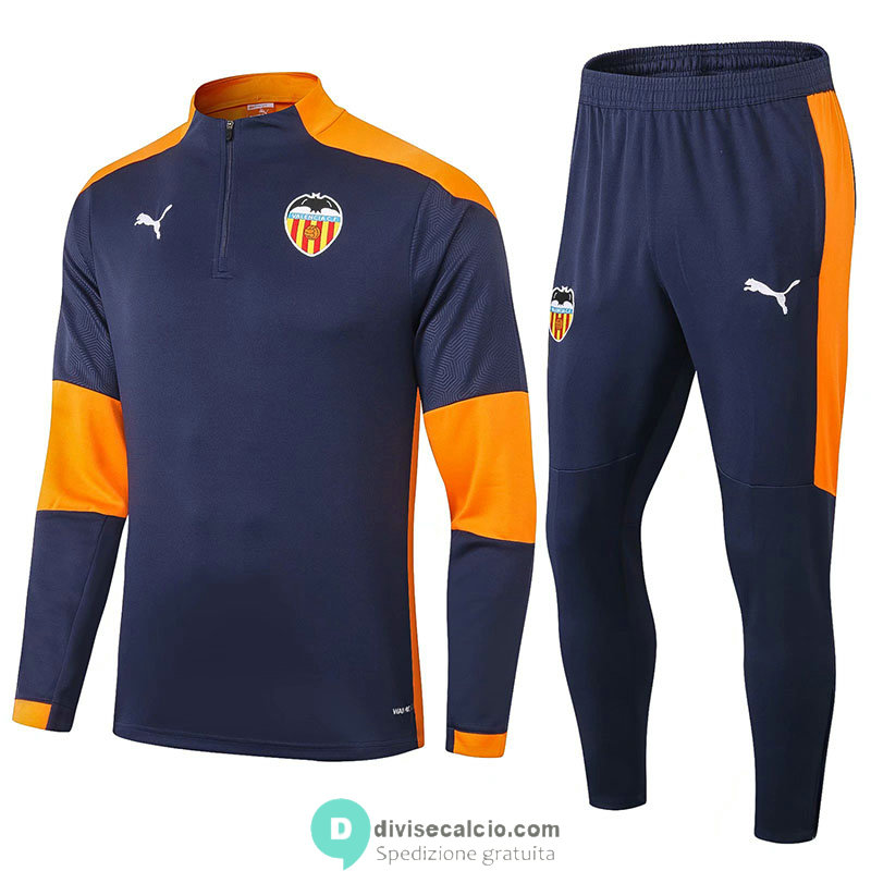 Valencia Formazione Felpa Navy + Pantaloni 2020/2021