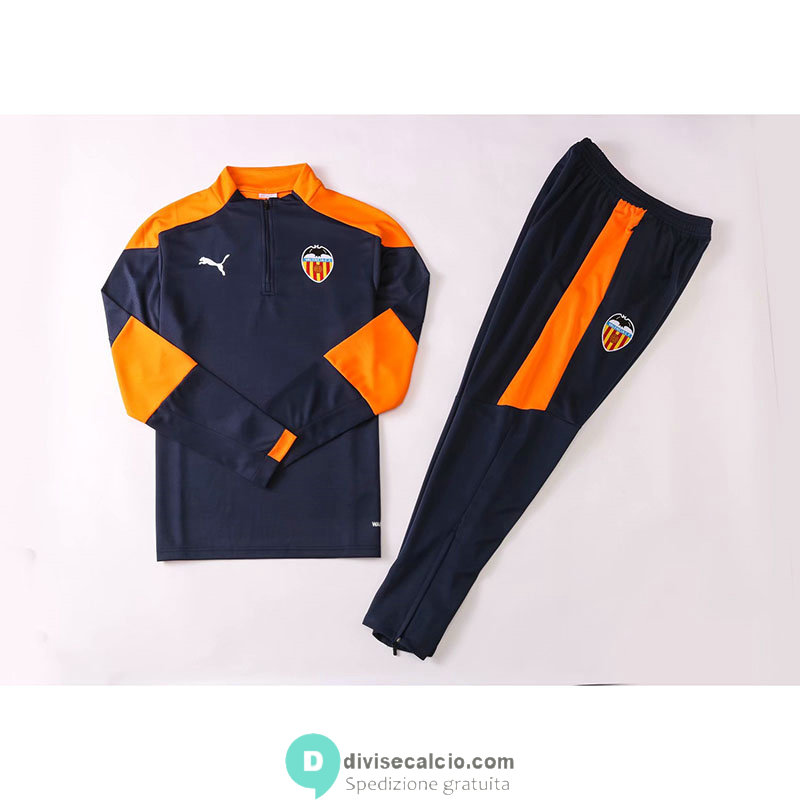 Valencia Formazione Felpa Navy + Pantaloni 2020/2021