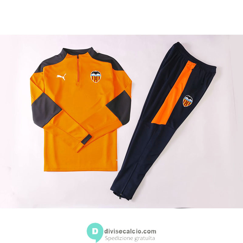 Valencia Formazione Felpa Orange + Pantaloni 2020/2021